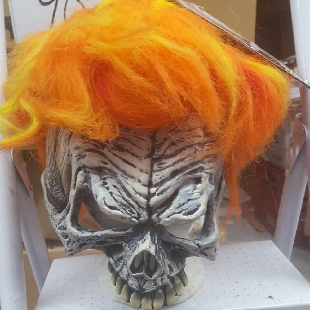 Ghost Rider w/ 1/2 vinl cap Mask adult 2004 new vintage MARVEL LICENSED PRODUCT